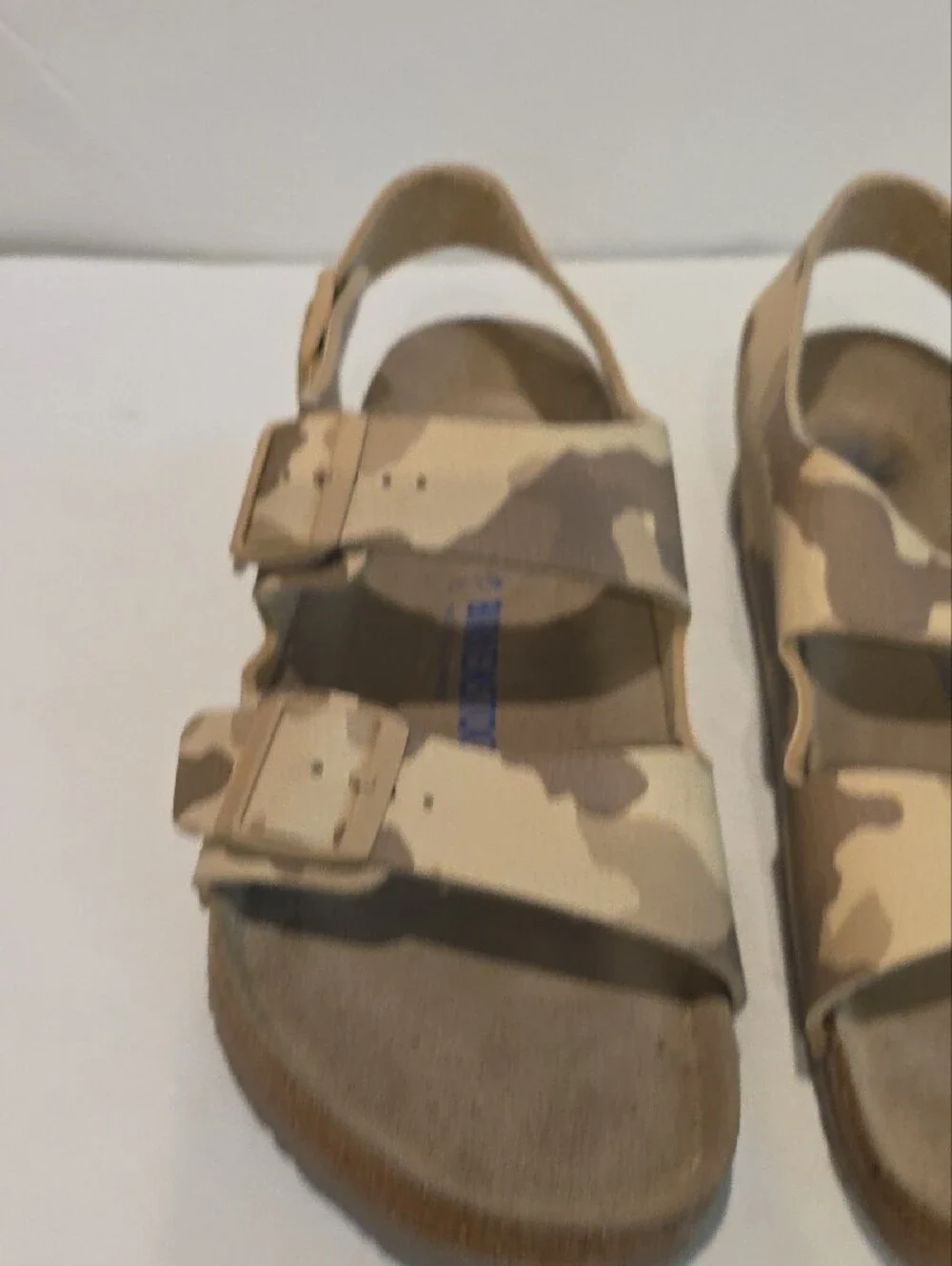 Birkenstock Mens Size 44 M11 285 Made In Germany Arizona Sandal in Beige Camo